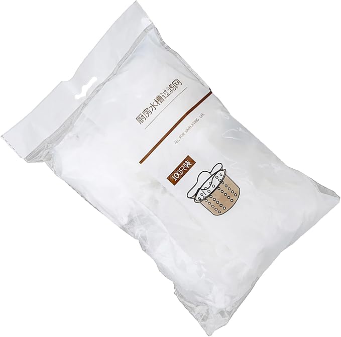 Kitchen Sink Garbage Filter Net Polyester High Density Elastic Odorless (100 pieces)