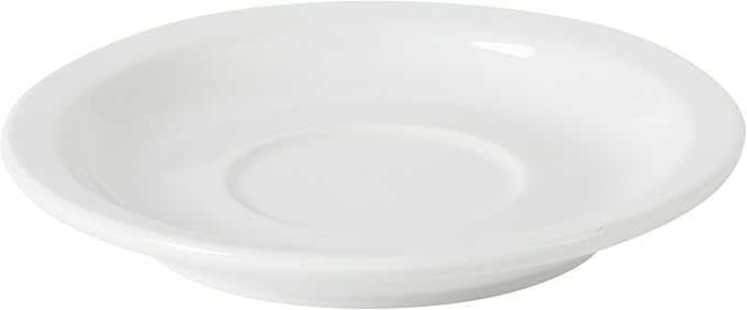 Gibson Home Gracious Dining 7-Ounce Cappuccino Cups Set of 4, Stackable Coffee Cups with 4 Saucers, Metal Stand, Coffee Mugs for Latte, Café, Mocha, Tea