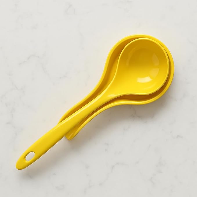 Reston Lloyd Kitchen Counter Utensil Spoon Rest, Ladles, Spaghetti Forks, & Spatulas, Durable BPA-Free Plastic – Dishwasher Safe, Décor, Space Saving Hanging Hole on Handle, Azure