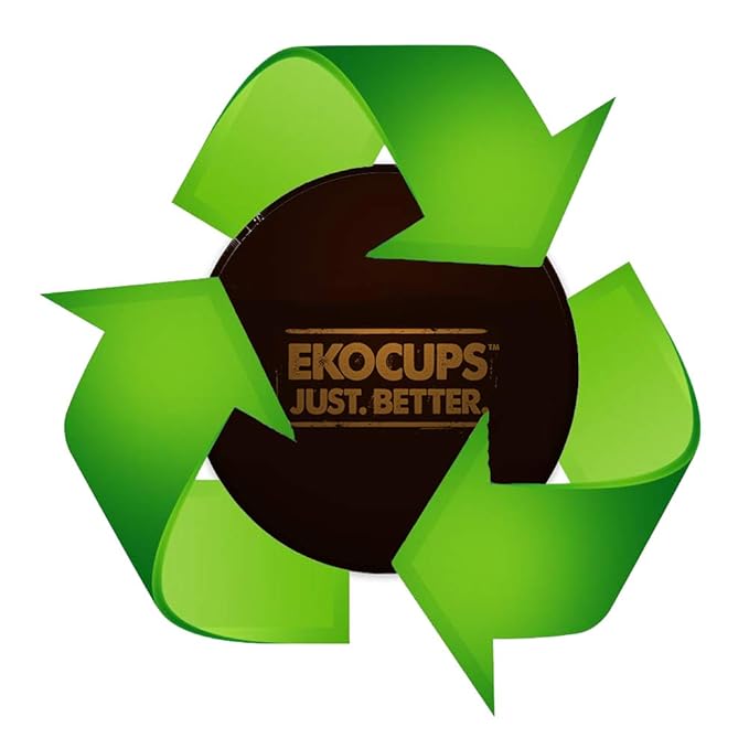 EKOCUPS Organic Sumatra Coffee Pods, Extra 30% More Coffee Per Cup, Fair Trade Dark Roast, Sumatran Reserve Blend for Keurig K Cup Machines, Recyclable Pods, 40 Count (Pack of 4)