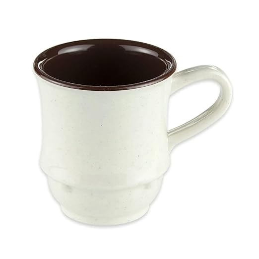 G.E.T. TM-1208-U Stackable Plastic Coffee Mug, 8 Ounce, Ultraware (Set of 12)
