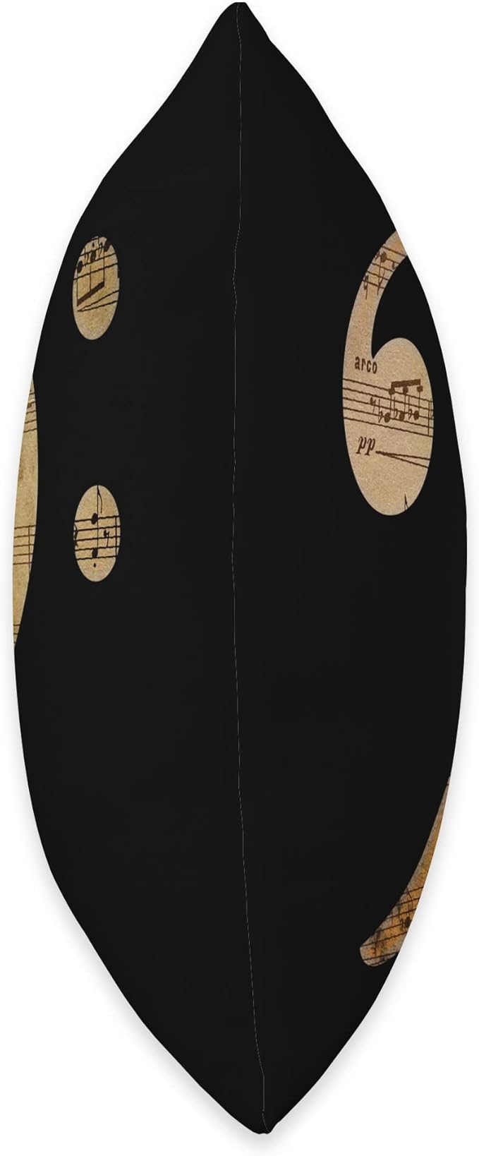 Bass Clef Sheet Music Bottom End Throw Pillow