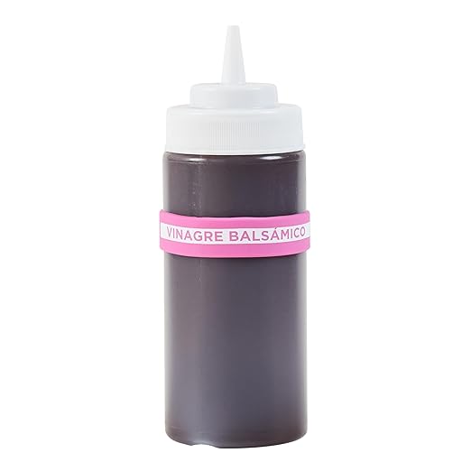 Restaurantware Silicone Squeeze Bottle Band 10 Count 2.75 Inch Dishwasher Safe Condiment Identification Band, Balsamic Vinegar Purple Non-Slip Band for Condiment Labeling at Restaurants, Food Trucks