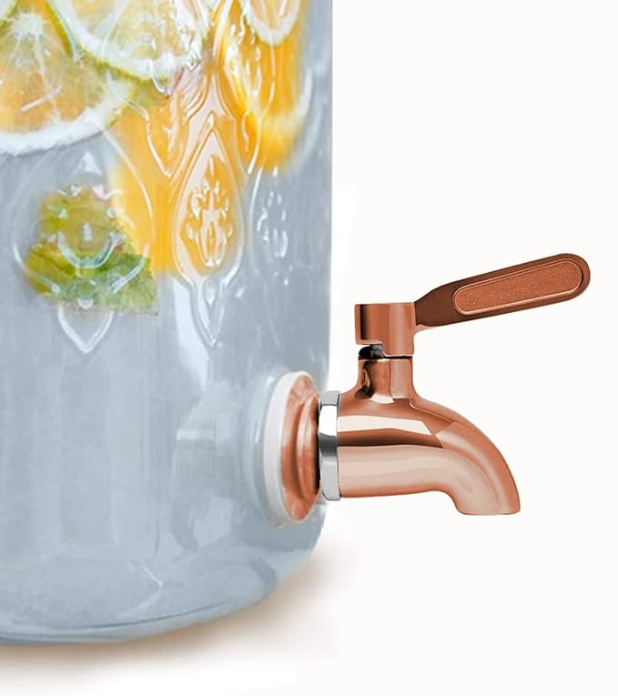 Vila Beverage Dispenser Replacement Spigot, Stainless Steel No-Rust Spout, BPA Free, Installation Under 10-Minutes, Excellent Continuous Flow, Sturdy, Stylish Alternative for Flimsy Plastic Taps
