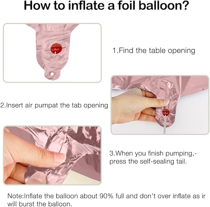2026 Balloons, 2026 Number Balloons, 2026 Rose Gold Balloon, Foil Happy New Year Balloon for New Year Eve Party Supplies Graduation Decorations Anniversary Birthday Home Office Decorations, 16 Inch
