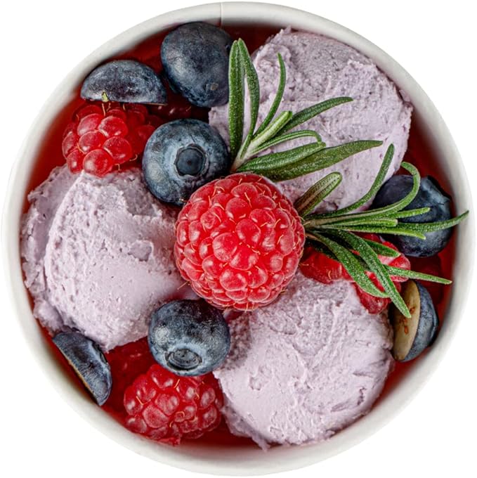 Coppetta 5-Ounce Dessert Cups, 50 Disposable Ice Cream Cups - Lids Sold Separately, Sturdy, Red Paper Frozen Yogurt Bowls, For Hot And Cold Foods, Perfect For Gelato Or Mousse - Restaurantware