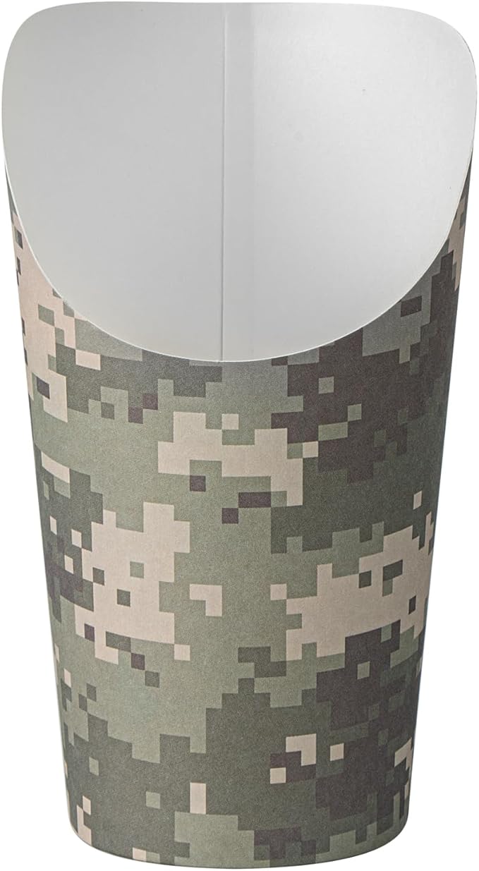 Restaurantware Paper Food Container 100 Count 16 Ounces Sturdy Portable Food Cup Greaseproof Paper Cup Disposable Snack Container Green