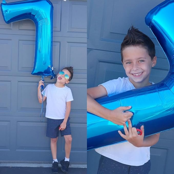 Dark Blue Happy 17 71 Birthday Number Balloons, 40 Inch Ballon for Boys Girls, Big Digital Balloons for Celebration Party, Graduation Supplies