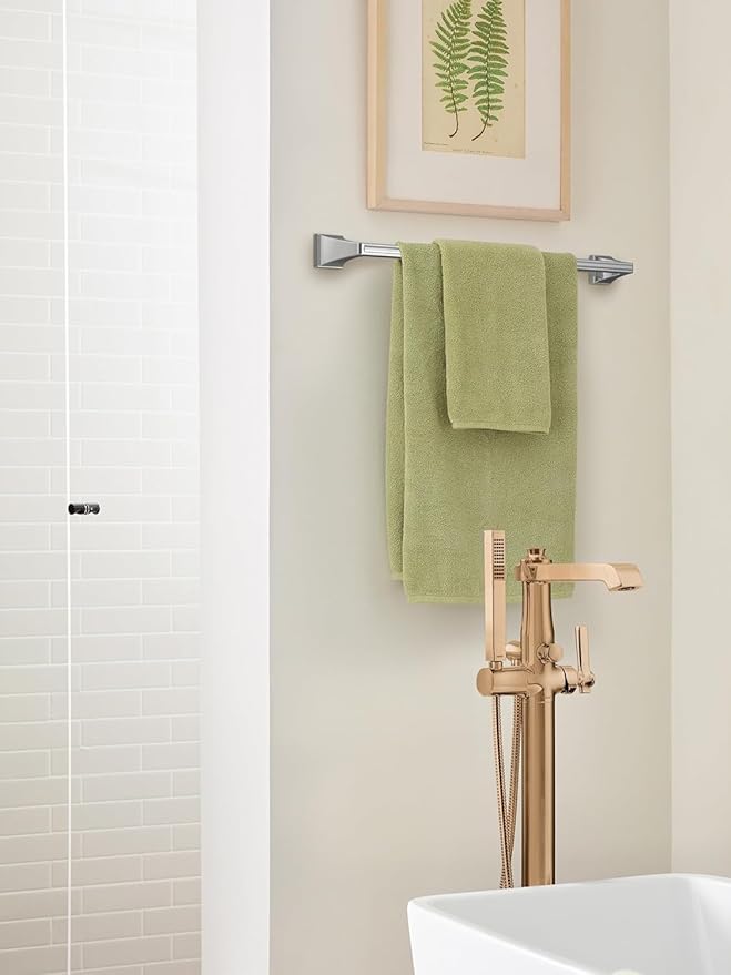 Amerock Mulholland Polished Nickel 24 inch (610mm) Towel Bar, BH36024PN