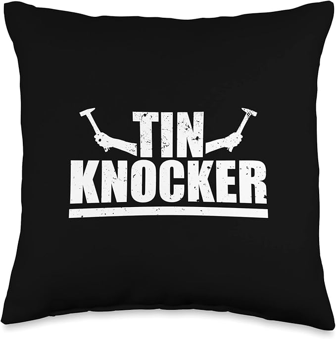Tin Knocker Hammers Sheet Metal Worker Throw Pillow