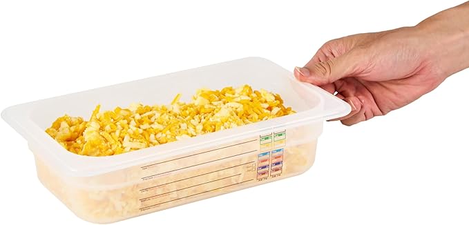 Restaurantware Food Storage Container 10 Pack of 10.3 x 6.2 x 2.5 Inches Plastic Stackable Storage Box White Reusable Label Container Dishwasher Safe For Restaurants And Kitchens