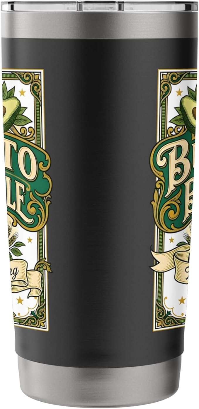 Burrito Brown Ale Mexican Food Retro Funny Beer Label Stainless Steel Insulated Tumbler