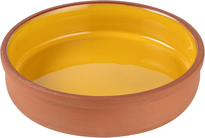 Restaurantware Terracotta Cazuela Bowls 2 Pack of 15 oz Durable Rustic Serving Dish Glazed Oven-Safe Bowl Freezer-Safe Tapas Dish Microwave-Safe Dishwasher-Safe