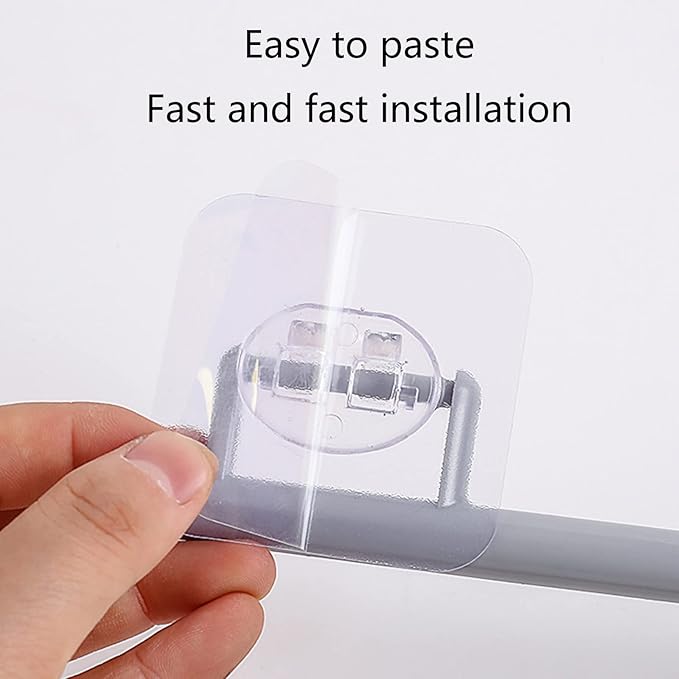 Paper Towel Holder Toilet Dispenser Multi-Purpose Hanger for Towels Bathrobes Wrap Punch-Free Towel Rack Wall Mounted Bathroom Kitchen Freestanding