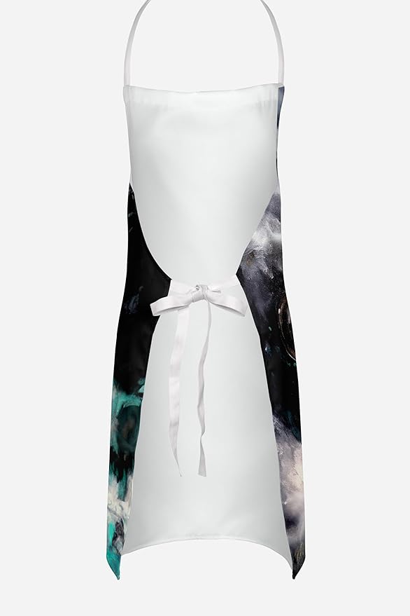 Caroline's Treasures Boston Terrier Pretty Please Apron Cooking Kitchen Server Baking Crafts Gardening for Adult Women Men, Unisex, Large, Multicolor