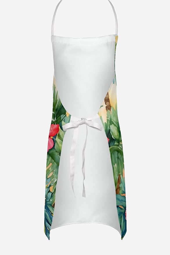 Caroline's Treasures Bernedoodle Luau Apron Cooking Kitchen Server Baking Crafts Gardening for Adult Women Men, Unisex, Large, Multicolor