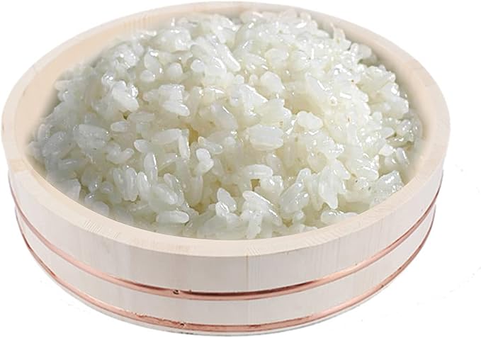 Wooden Hangiri Sushi Rice Mixing Bowl Tub Sushi Oke with Copper Bands Sushi DIY Home Sushi Tool for Restaurant Home Kitchen 39cm/15.3in (52cm/20.4in)