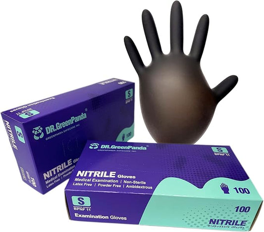 Dr.GreenPanda Nitrile Gloves - 3 Mil - Food Safe & Medical Exam Disposable Gloves - Latex Free Powder Free Non-Sterile