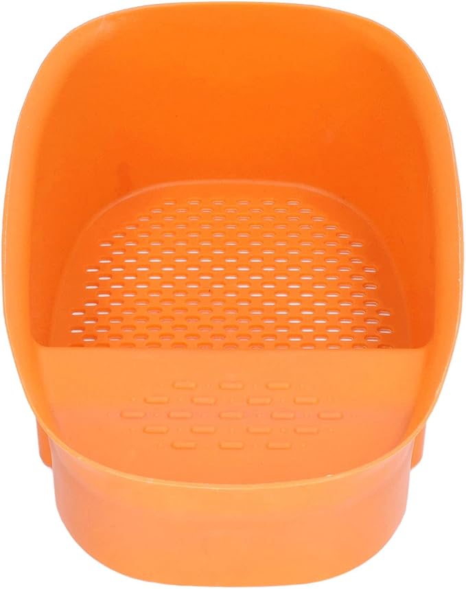 aqxreight Sink Drain Basket Household Saddle Shaped Mesh Strainer Kitchen Waste Vegetable Fruits (Orange)