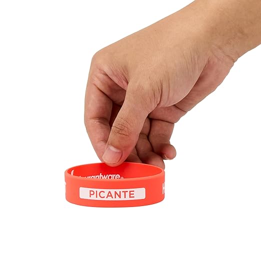 Restaurantware Silicone Squeeze Bottle Band 10 Count 2.75 Inch Dishwasher Safe Condiment Identification Band, Hot Red Non-Slip Label Band for Condiment Labeling at Restaurants, Food Trucks
