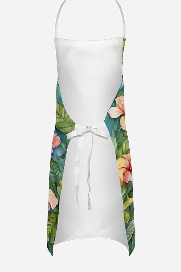 Caroline's Treasures American Foxhound Luau Apron Cooking Kitchen Server Baking Crafts Gardening for Adult Women Men, Unisex, Large, Multicolor