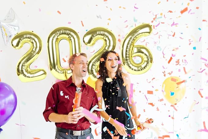 Light Gold 2026 Number Balloon, Light Gold Number Balloons 40 Inch, 2026 Balloon Birthday Decorations, 2026 Birthday Party Supplies, 2026 Graduation Party Favors, Class of 2026 Decorations