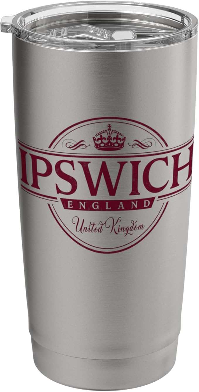 Ipswich England - Ipswich United Kingdom Label Stainless Steel Insulated Tumbler
