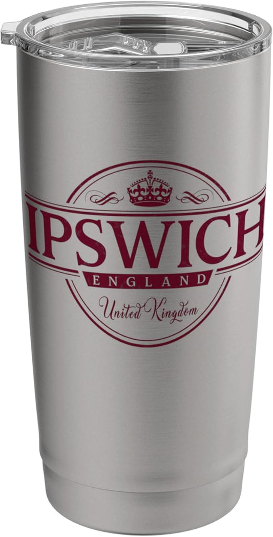 Ipswich England - Ipswich United Kingdom Label Stainless Steel Insulated Tumbler