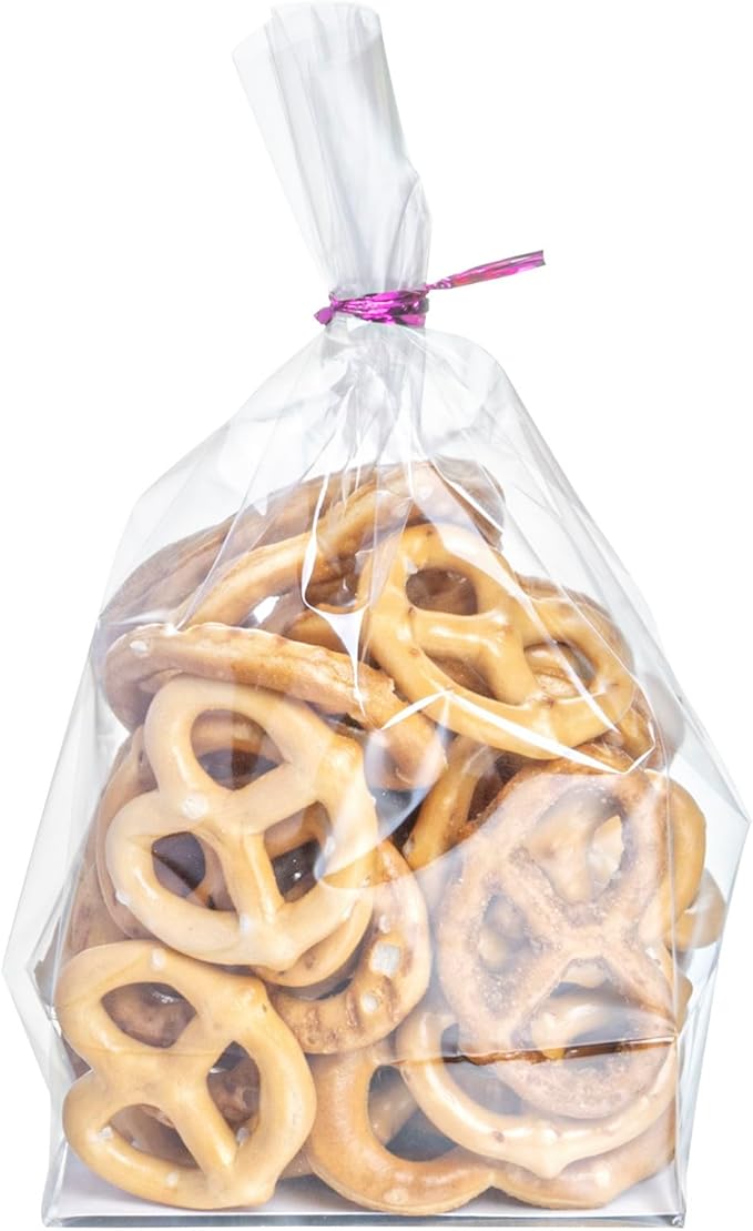 Restaurantware Bag Tek 3 x 2 x 6.5 Inch Retail Bags 100 Durable Candy Bags - Gusset Sleeved Disposable Clear BOPP Gusset Bags Flat-Bottomed For Restaurants Cafes And Delis