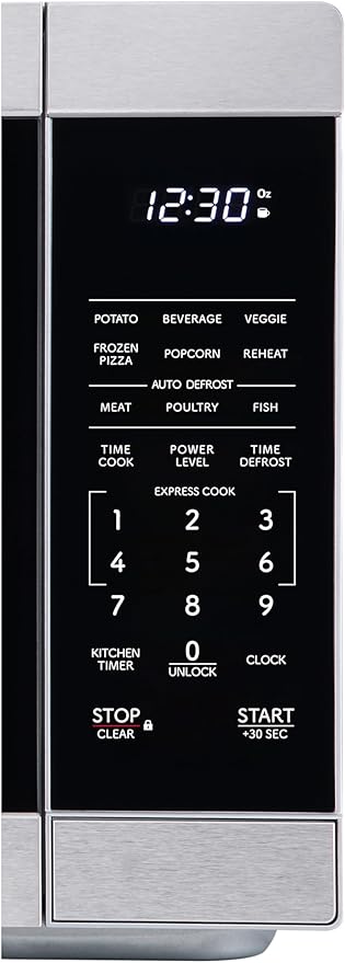 SHARP Countertop Microwave Oven with Removable 12.4" Carousel Turntable, 1000 Watt, 1.1 Cubic Feet, Stainless Steel
