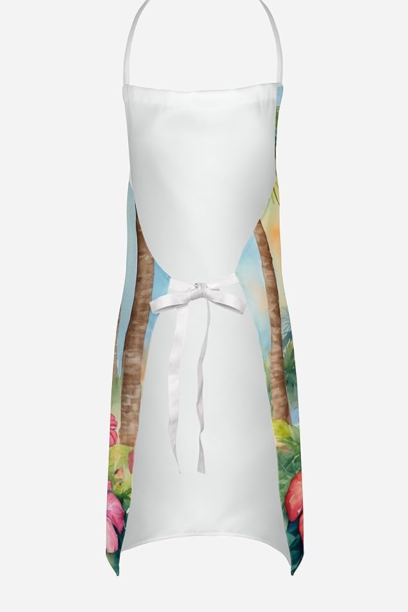 Caroline's Treasures Shih Tzu Luau Apron Cooking Kitchen Server Baking Crafts Gardening for Adult Women Men, Unisex, Large, Multicolor