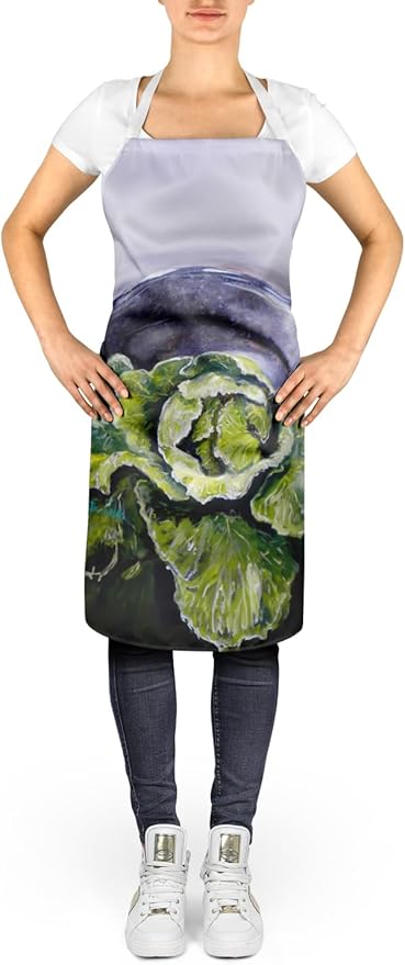 Caroline's Treasures Home Grown In Plaquemines Parish Cabbage Apron Cooking Kitchen Server Baking Crafts Gardening for Adult Women Men, Unisex, Large, Multicolor