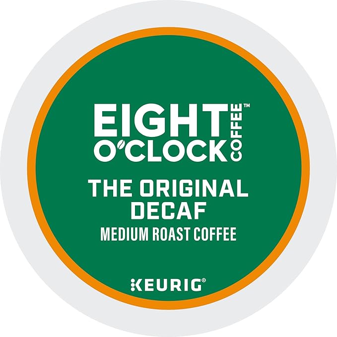 Eight O'Clock Coffee The Original Decaf, Single-Serve K-Cup Pods, Medium Roast, 96 Count
