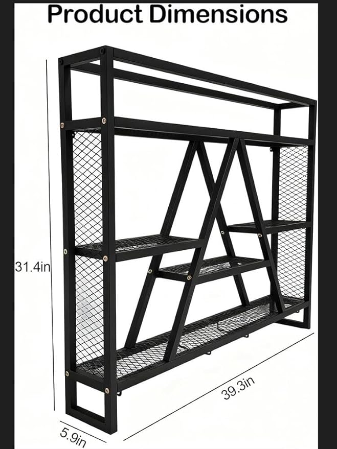 Wall Mounted Wine Rack Multi-Purpose Bar Liquor Bottle Display Shelf Large Capacity for Kitchens Bars Cafes