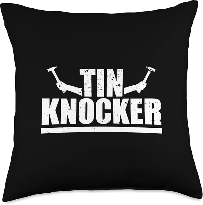 Tin Knocker Hammers Sheet Metal Worker Throw Pillow
