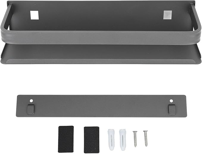 Tyenaza Bathroom Rack, Muti Purpose Floating Shelves Wall Mounted Wall Storage Shelves for Bedroom Living Room Bathroom Kitchen (30cm)