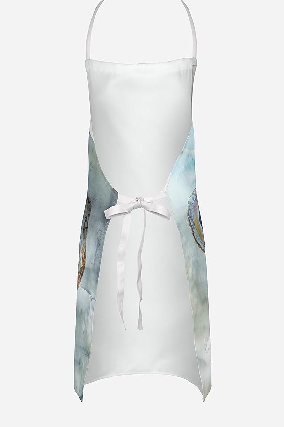 Caroline's Treasures SC2001APRON Oysters Watercolor Apron Cooking Kitchen Server Baking Crafts Gardening for Adult Women Men, Unisex, Large, Multicolor