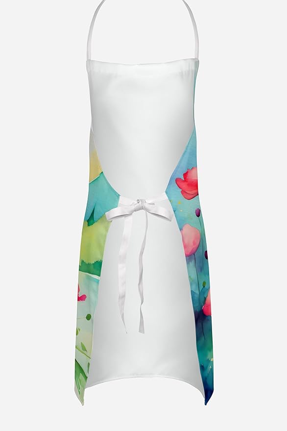 Caroline's Treasures Anemones in Watercolor Apron Cooking Kitchen Server Baking Crafts Gardening for Adult Women Men, Unisex, Large, Multicolor