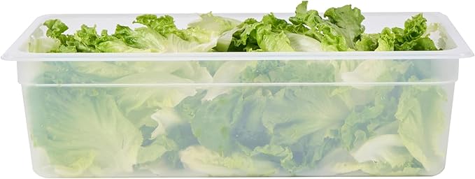 Restaurantware Food Storage Container 10 Pack of 20.7 x 12.6 x 5.9 Inches Plastic Stackable Storage Box White Reusable Label Container Dishwasher Safe For Restaurants And Kitchens