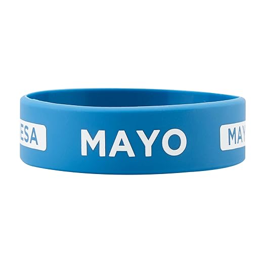 Restaurantware Silicone Squeeze Bottle Band 10 Count 2.75 Inch Dishwasher Safe Condiment Identification Band, Mayo Blue Non-Slip Label Band for Condiment Labeling at Restaurants, Food Trucks