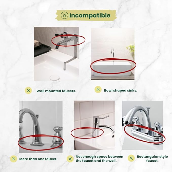 Kitchen Sink Splash Guard (23.6" x 5.5") - 5 Slope Silicone Draining Mat, Faucet Mat With Soap Dispenser & Sponge Holder, Water Drip Catcher Tray (Light Grey)