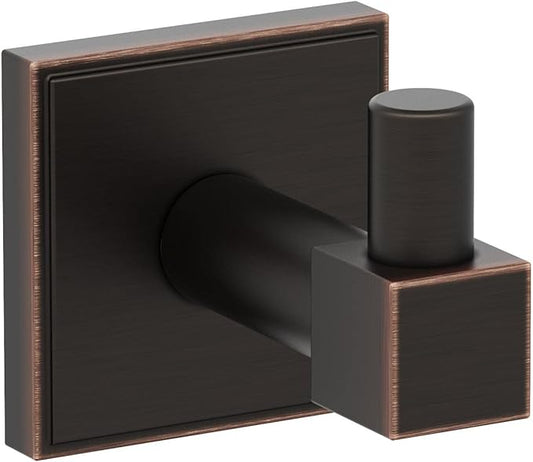 Amerock BH36070ORB | Oil Rubbed Bronze Single Robe Hook | 1-7/8 in. (48 mm) Length Towel Holder | Appoint | Towel Hook for Bathroom | Bathroom Hardware | Bath Accessories