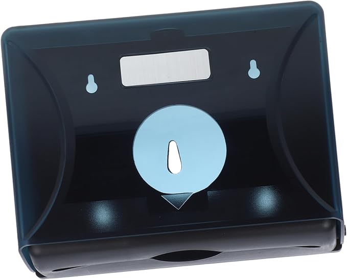 Wall Mounted Paper Towel Dispenser Space Saving Design for Home Office and Commercial Use Generous Capacity Dark Blue Versatile Color Options Interior
