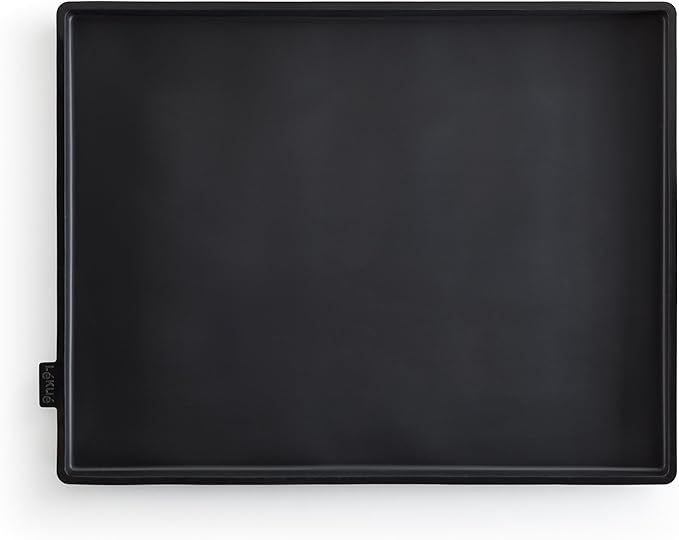 Lekue 12 by 16-Inch Non-Spill Baking Sheet, Black