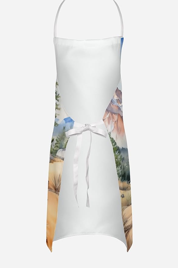 Caroline's Treasures Cocker Spaniel Cowboy Welcome Apron Cooking Kitchen Server Baking Crafts Gardening for Adult Women Men, Unisex, Large, Multicolor