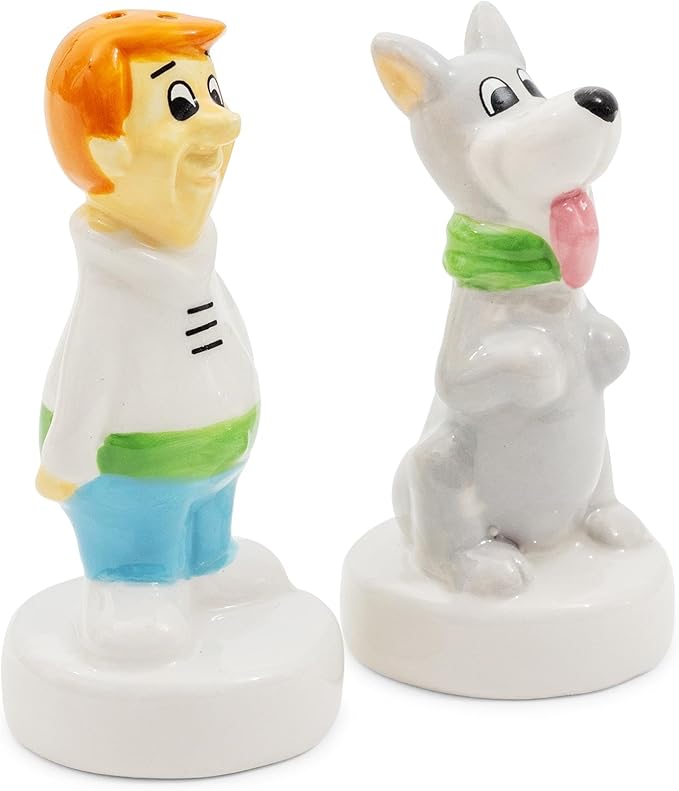 Silver Buffalo The Jetsons George and Astro Ceramic Salt and Pepper Shaker