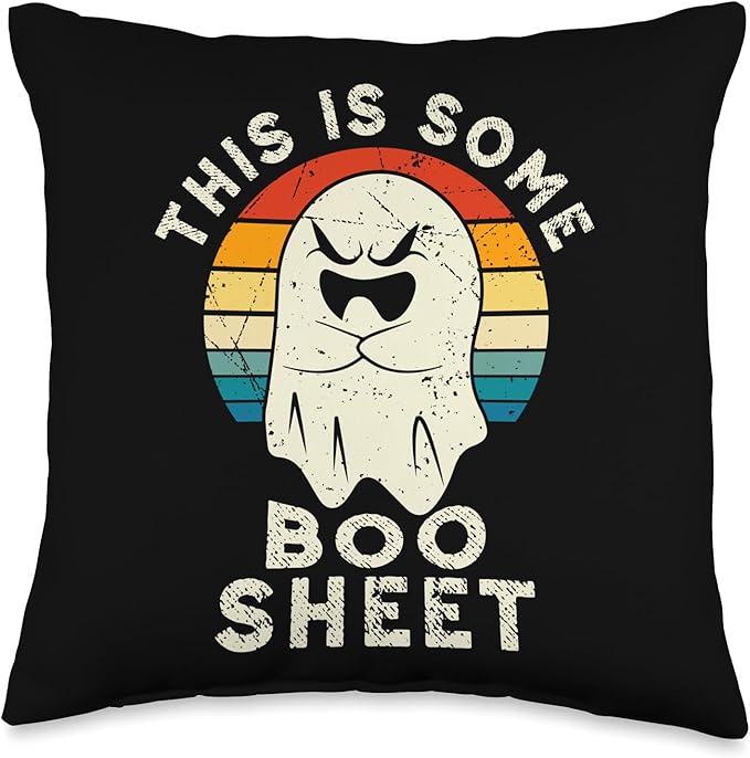 This Is Some Boo Sheet Store. This Is Some Boo Sheet Cool Ghost Funny Halloween Costume Throw Pillow, 16x16, Multicolor