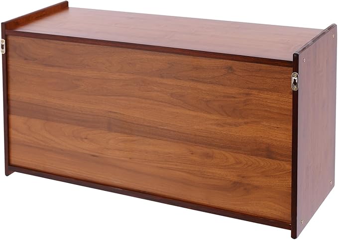 Countertop Kitchen Pantry Cabinet,Bamboo Wall Sideboard with Sliding Glass Doors,Pantry Cabinet for Kitchen, Living Room,Dinning,Bedroom,Walnut,30.3" W