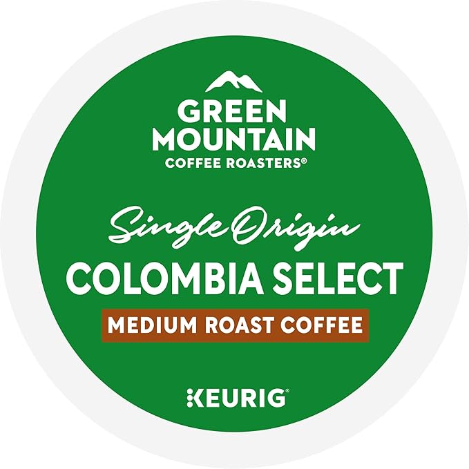 Green Mountain Coffee Roasters Colombia Select, Single-Serve Keurig K-Cup Pods, Medium Roast Coffee Pods, 96 Count