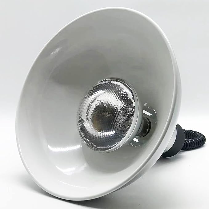 KOUDA Commercial Food Warmer Lights Telescopic Heating Lamps for Buffet Kitchen Restaurant (Dia.29cm,Adjustable Height.60-150cm) (Silver)